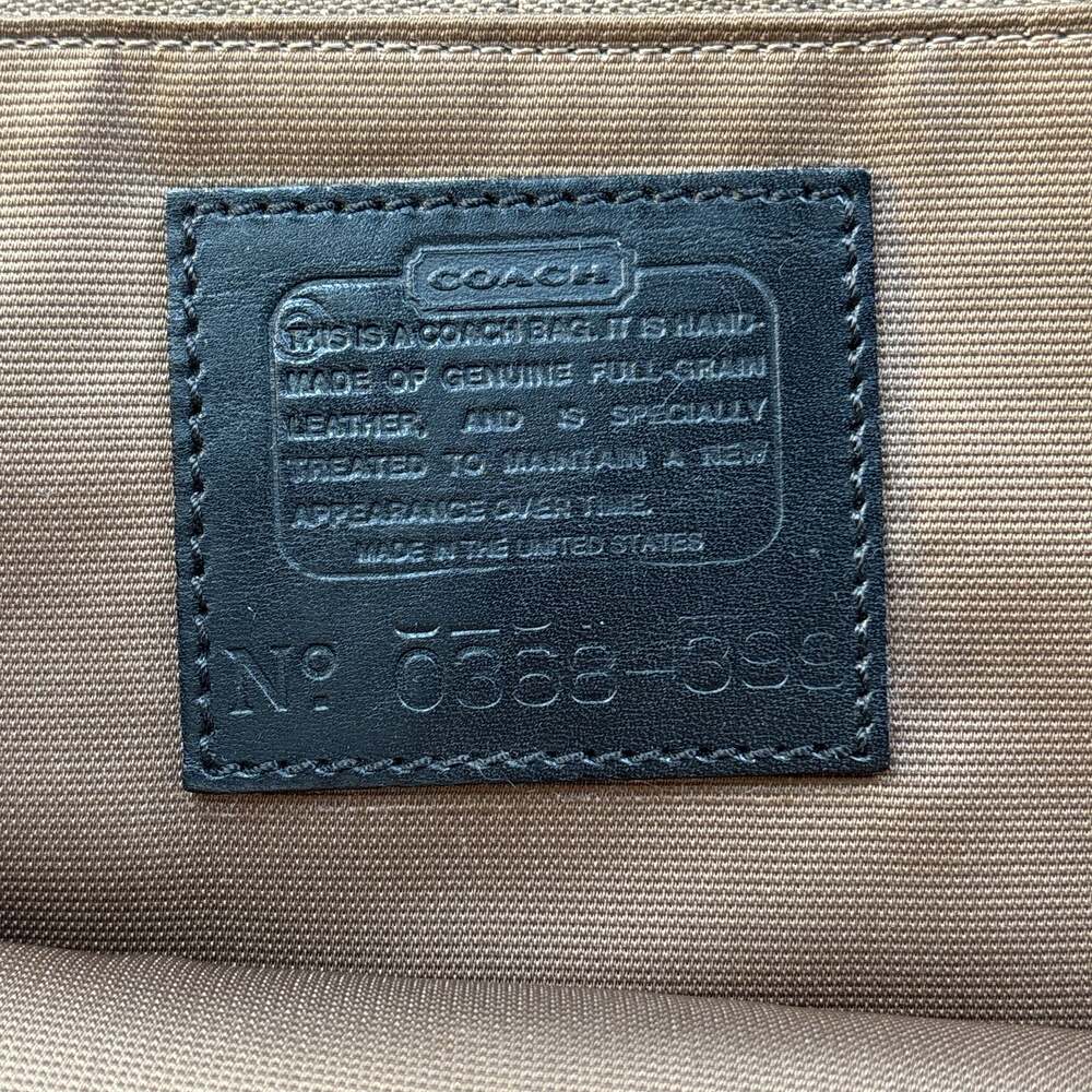 Coach Vintage VTG Sumpter Turnlock Briefcase Messenger Bag Black Brass Hang Tag - Picture 7 of 16